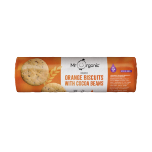 Orange Biscuits with Cocoa Beans
